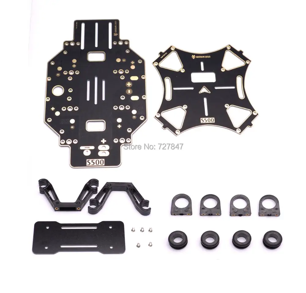 Запасная часть рамы для квадрокоптера S500 SK500, Центральная пластина для печатной платы, подвесные винты, гаечные ключи