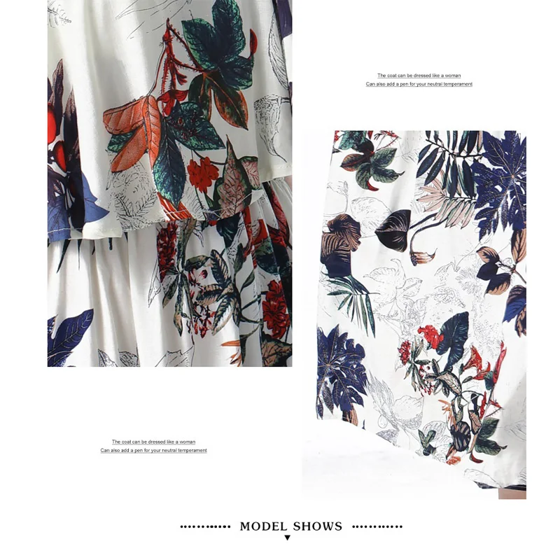 Camotree летние пляжные платья для женщин Boho рюшами ремни Цветочный принт длинное