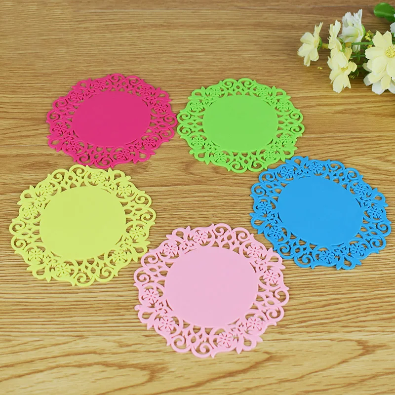 4 шт. Милая Подставка цветок для размещения кружек украшение стола Kawaii Papeleria
