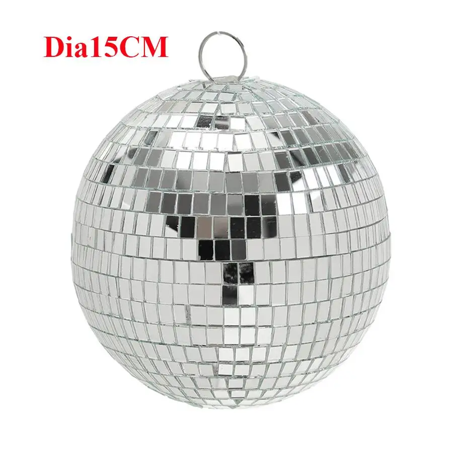 Thrisdar Dia15CM 20 см 25 см 30 см отражающее стекло диско шар Серебряное вращающееся зеркало шар для дома вечерние KTV диско паб - Цвет: Dia15CM Ball
