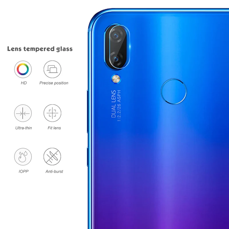Ультратонкое мягкое закаленное стекло для задней камеры Huawei Nova 3 3e 4e 3i 2S Защитная