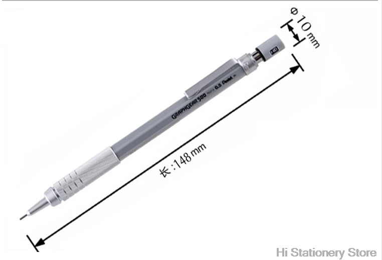 Pentel PG515 PG513 PG517 PG519 металлический скраб для рисования механический карандаш 0 3 мм 4 5