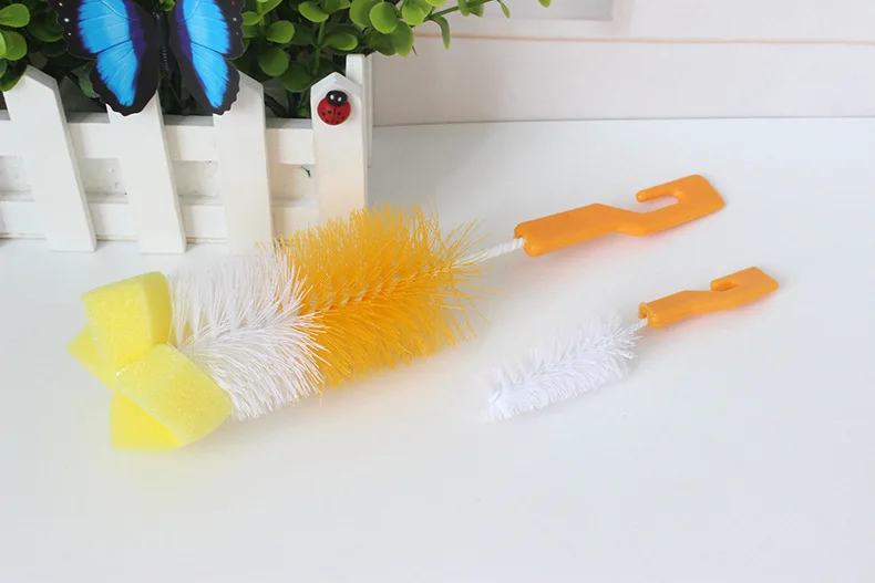 Щетка для детских бутылочек мытья сосков инструмент губки набор чистки товаров