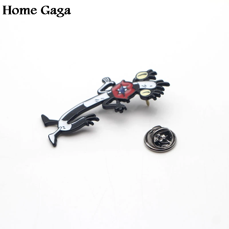 Homegaga ааааа! Настоящие Монстры! Zimbo Krumm втулка цинк галстук булавки одежда броши для мужчин и женщин шляпа Декоративные значки медаль D1327
