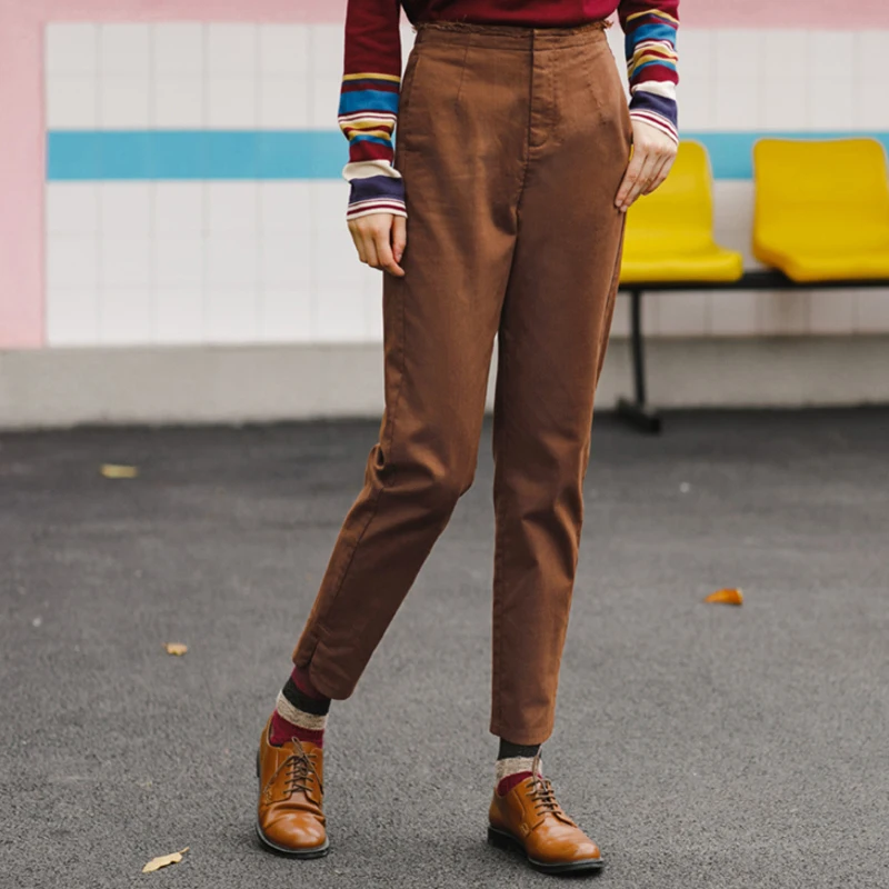 Женские брюки карандаш INMAN однотонные для отдыха на осень|pencil pants|pants femalefashion pants |
