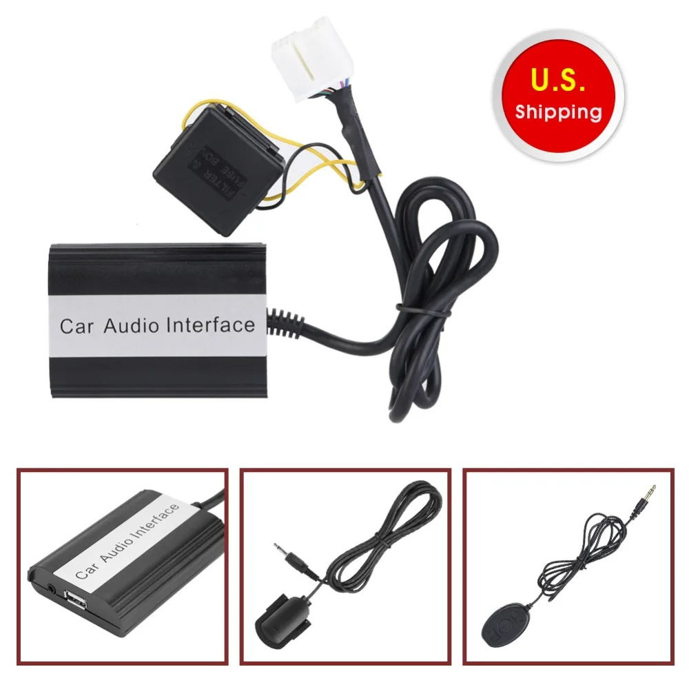 Bluetooth адаптер с пультом дистанционного управления 1 шт. Bluetooth музыка и Hands-Free автомобильный адаптер Интерфейс для Honda Accord Civic CRV черный