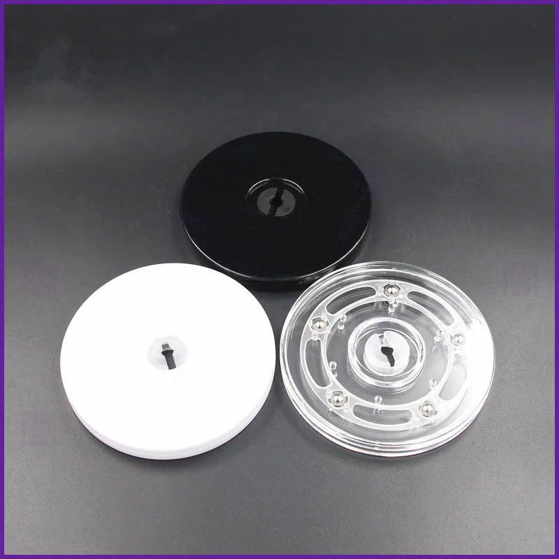 4 дюймовый белый акриловый поворотный стол дисплей фурнитура стойка поворотное