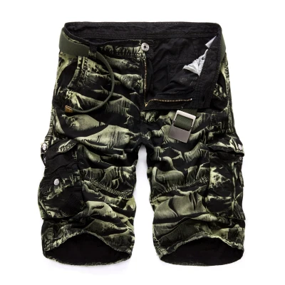 BG Camo Новые камуфляжные шорты Карго, мужские повседневные шорты, мужские свободные рабочие шорты, мужские военные шорты размера плюс 29-44 - Цвет: BG Camo
