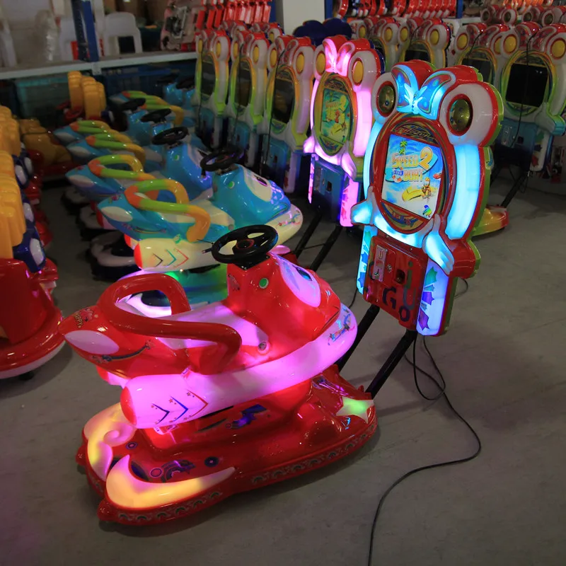 Coin operated children ride electric swing happy yacht games equipment simulator kids amusement arcade game boat machines