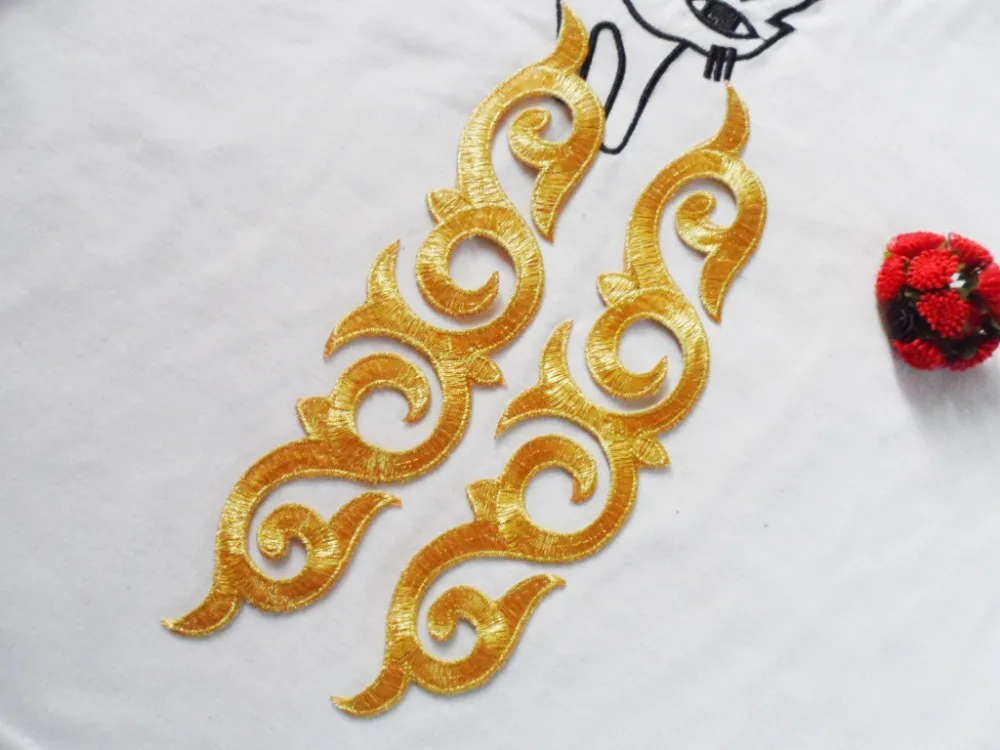 pretty lace patches embroidered iron on stage garment accessories for decoration 20pieces delicate motif | Дом и сад