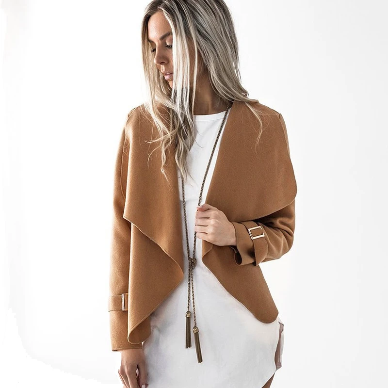 2017 Для женщин осень кардиган куртки верхняя одежда с длинными рукавами пальто