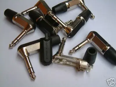 1/4 &quotпрямоугольный стерео металлический разъем TRS 20 шт|plug 1/4|plug lplug metal |