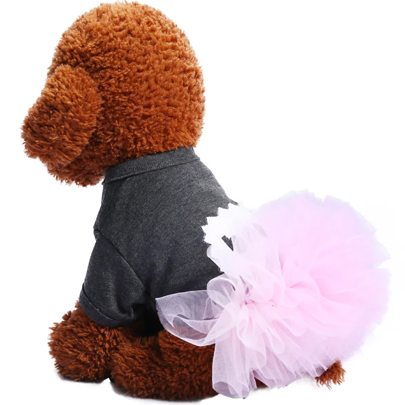pink Petcircle одежда Весенняя Новинка Pet Костюмы Bomei для щенков чихуахуа, собак красивое платье-пачка принцессы для девочек балетное платье новое поступление - Цвет: pink