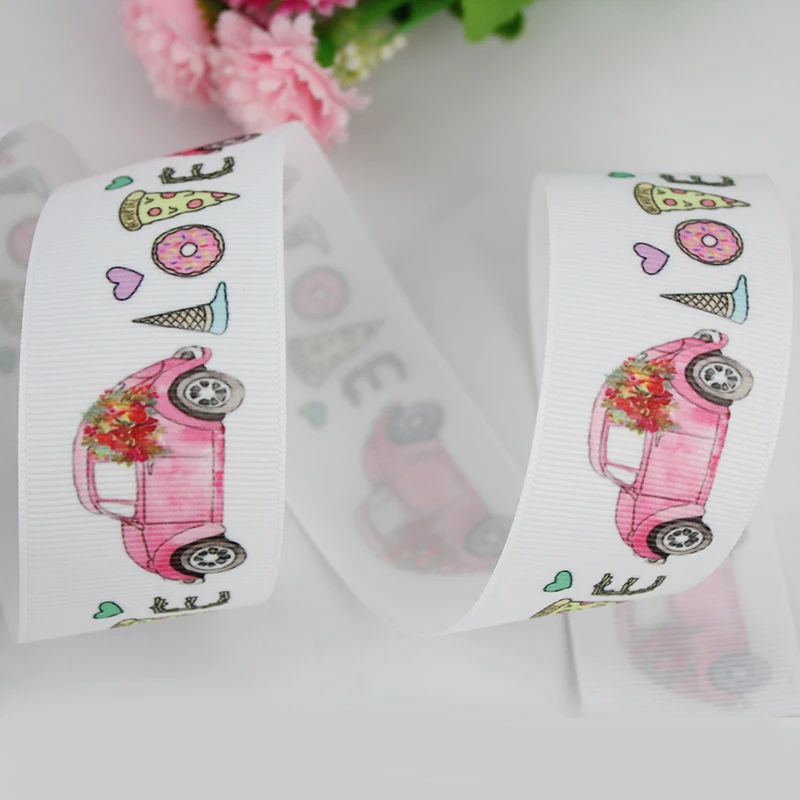 1-1/" 38 мм Караван напечатанный grosgrain лента DIY подарок ручной работы тканевая лента для упаковки 20 ярдов головной убор бант для волос diy вечерние украшения