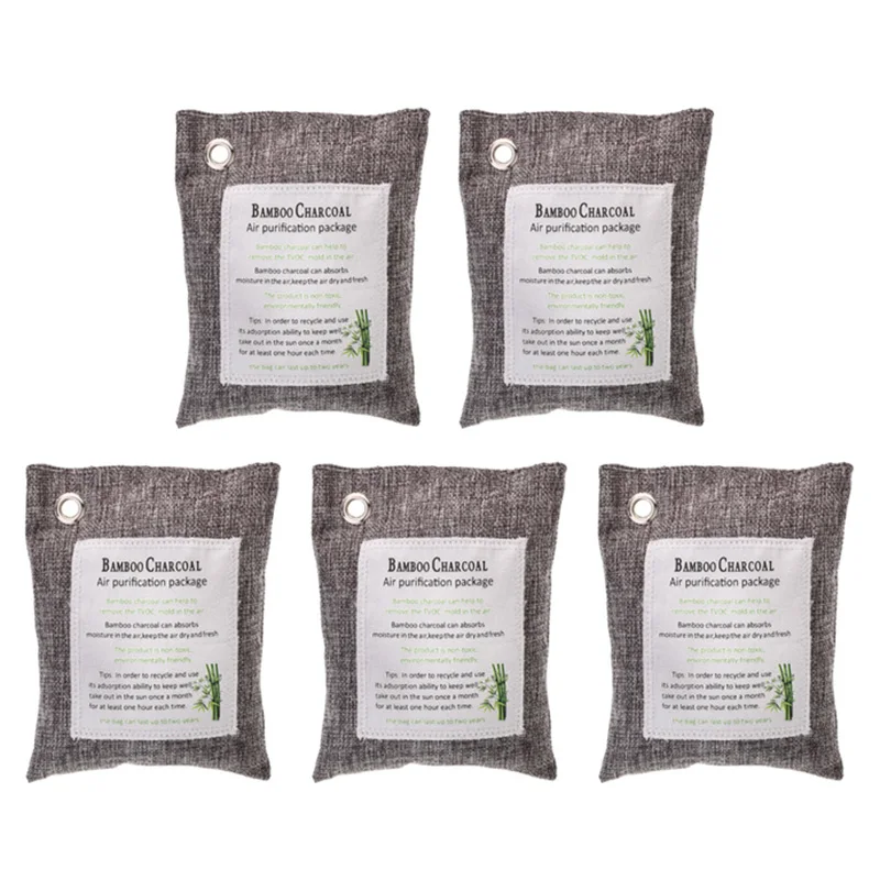 Влагостойкий натуральный Дезодоратор с активированным бамбуковым углем 2 шт. * 50