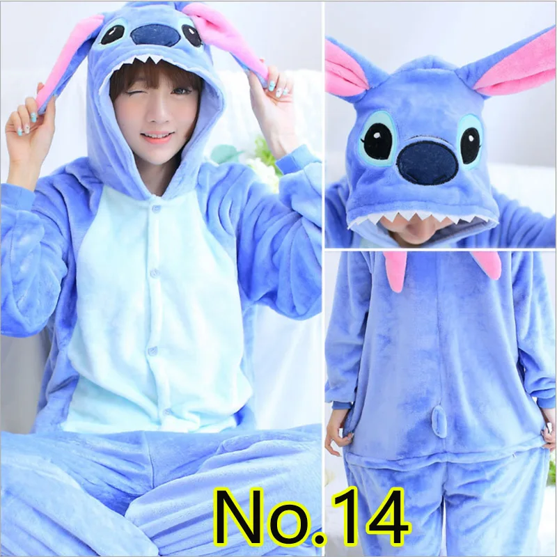 Женская пижама с синим стежком Пижама комбинезон домашняя одежда kigurumi для сна