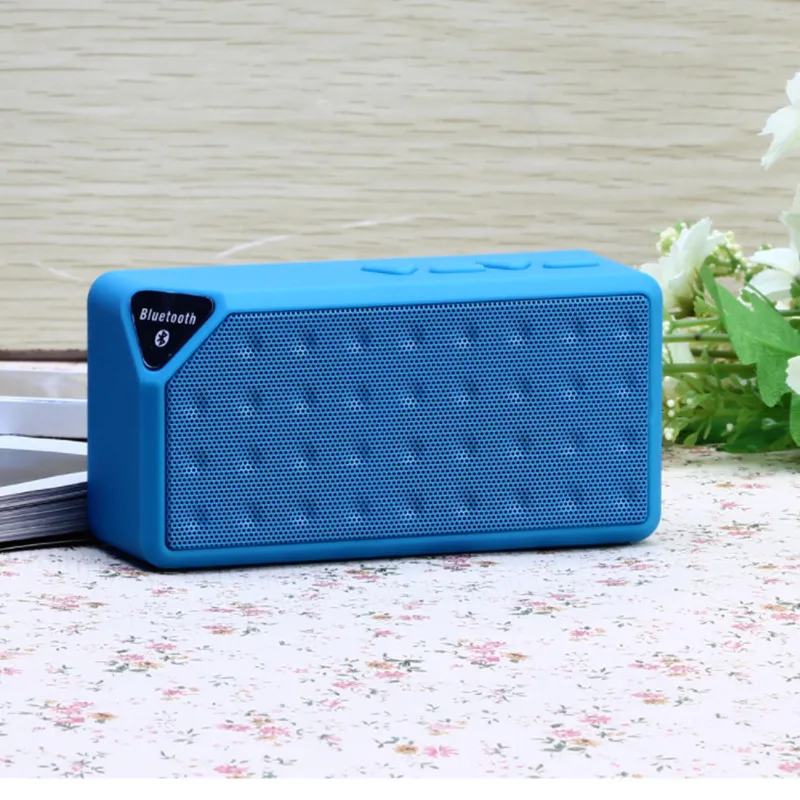 Mini X3 Protable Wireless Bluetooth Speaker with Mic Loudspeaker Boombox Subwoofer Soundbar Support TF FM Radio caixa de som | Электроника