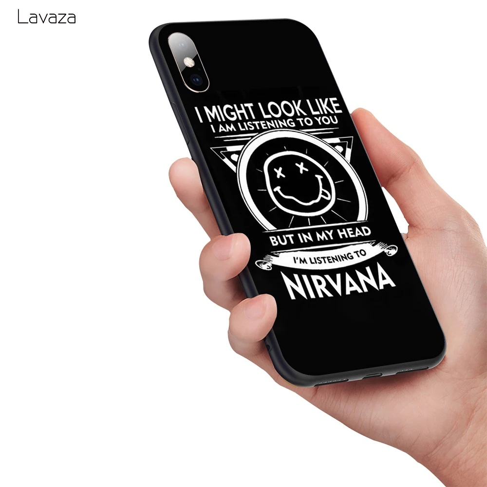 Мягкий чехол Lavaza Nirvana Band для Apple iPhone 6 6S 7 8 Plus 5 5S SE X XS MAX XR TPU | Мобильные телефоны и
