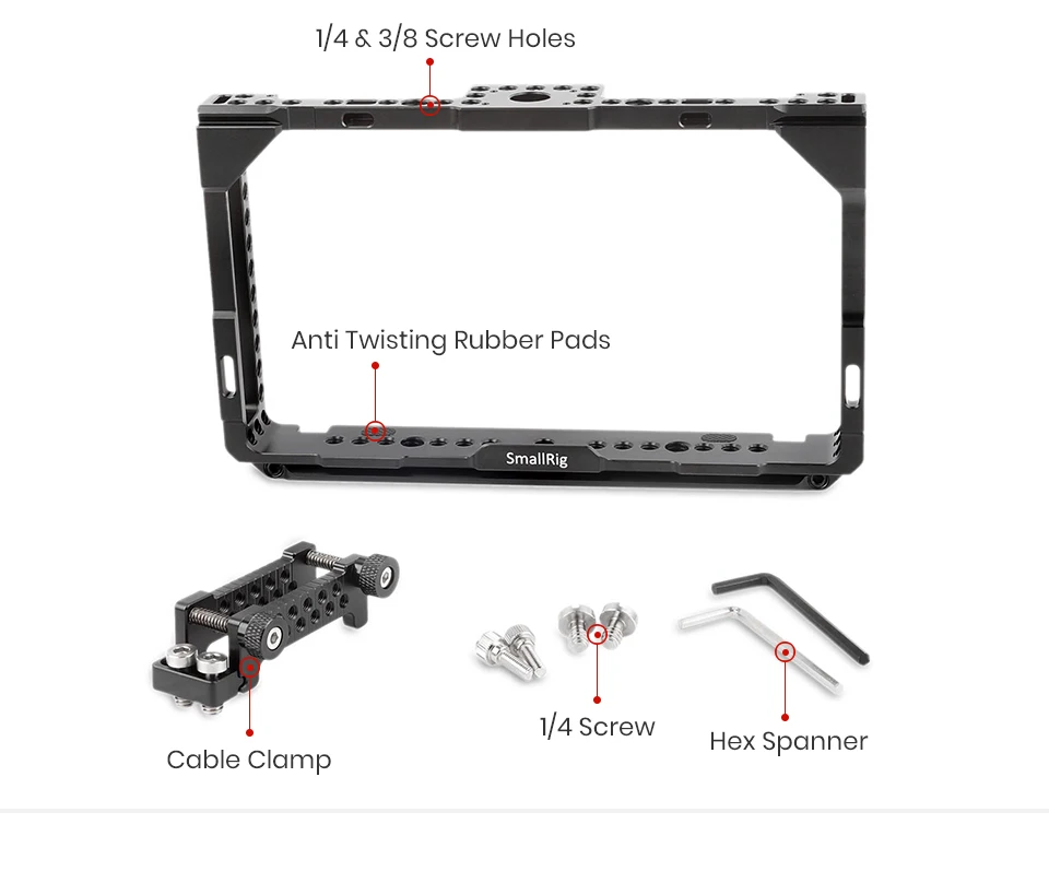 SmallRig держатель для монитора с железнодорожный вокзал для Atomos Shogun/Ниндзя Убийца 7 дюймовый ЖК-монитор Экран-1788
