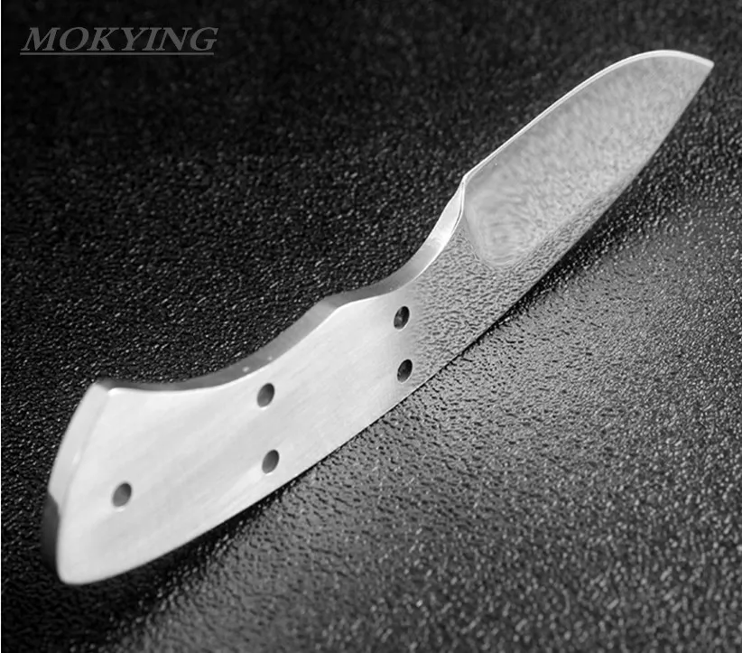 MOKYING DIY нож с фиксированным лезвием заготовки 440c из нержавеющей стали лезвия EDC