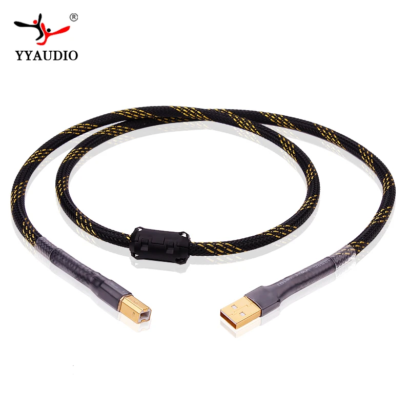 YYAUDIO L-4E6S Hifi USB кабель высокого качества тип А-тип в Hifi кабель для передачи данных для ЦАП