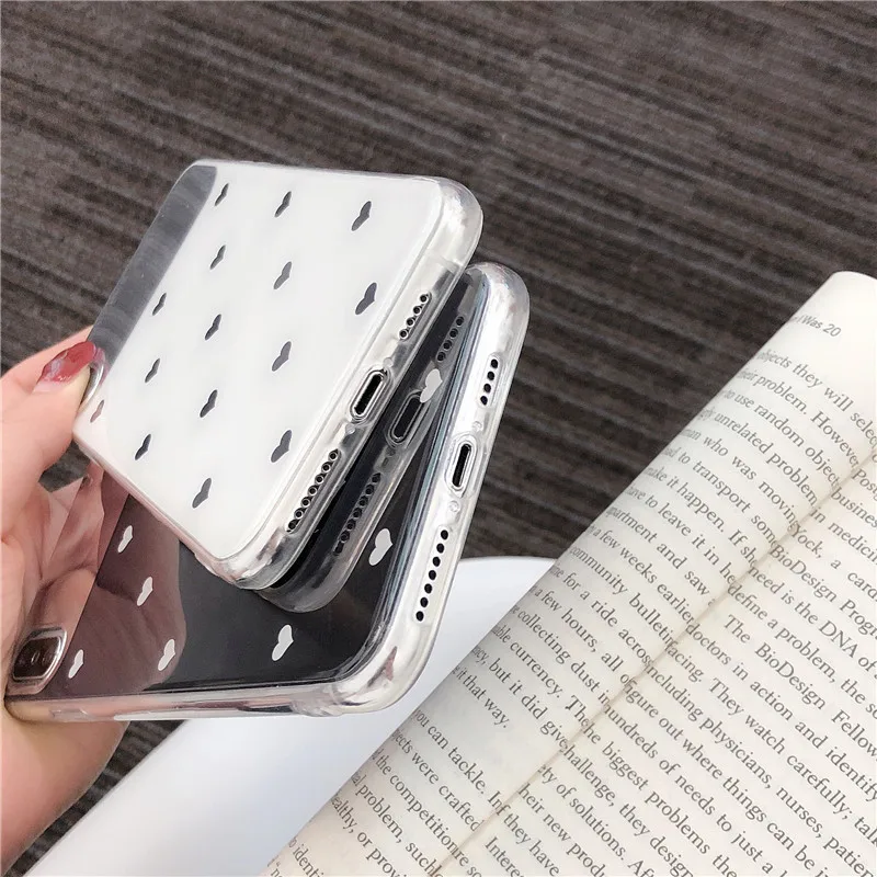 Colorful Love Heart Mirror Splicing Phone Case For iphone XS Max XR Cases X 7 6 6S 8 Plus Fashion Back Cover |