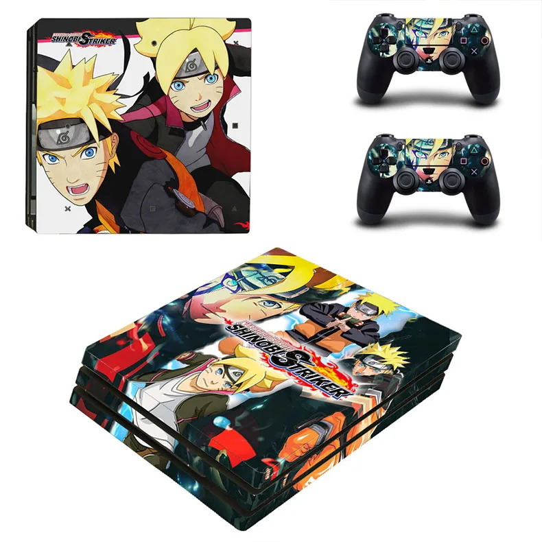 YSP4P-2489 Наруто PS 4 Pro Кожа PS4 Pro стикер s Play станция 4 Pro Наклейка для sony Playstation 4 Pro консоль и два контроллера - Цвет: YSP4P-2489