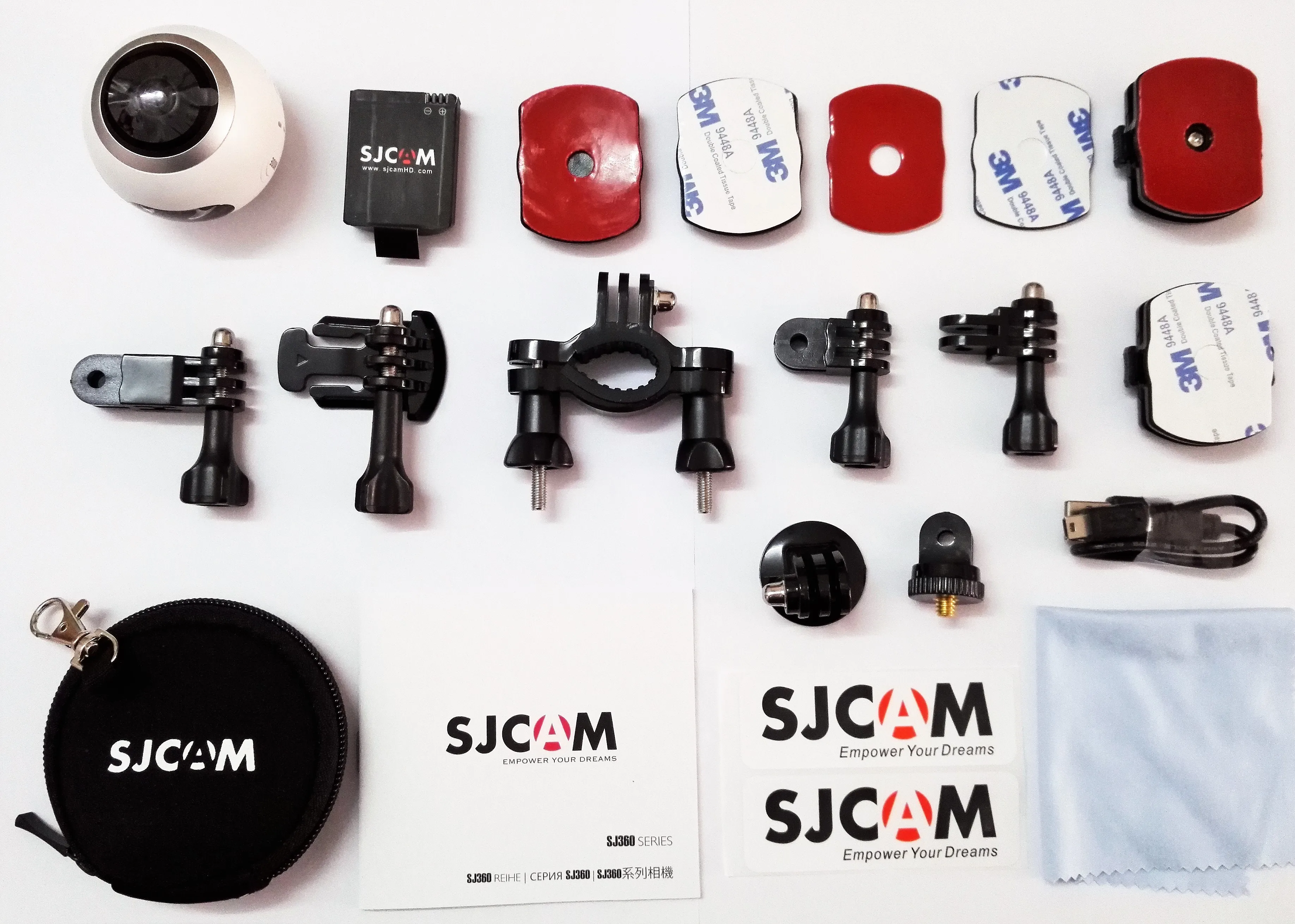 SJCAM SJ360 Panorama VR Sports Action Camera 12MP Fisheye Lens 220 Degree FOV WiFi 2K 30fps Video Recording | Электроника