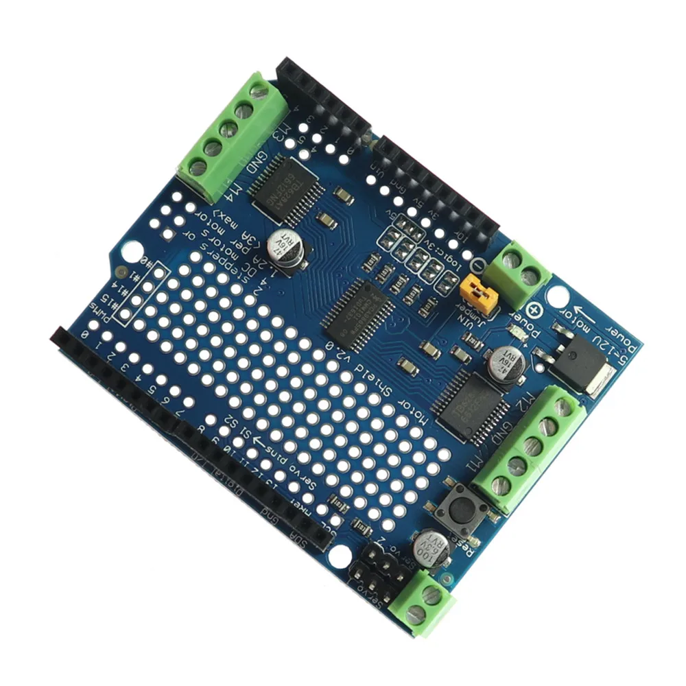 KJ411 стандарт IIC I2C TB6612 Mosfet шаговый двигатель PCA9685 PWM сервопривод щит V2 для Arduino Robot Uno