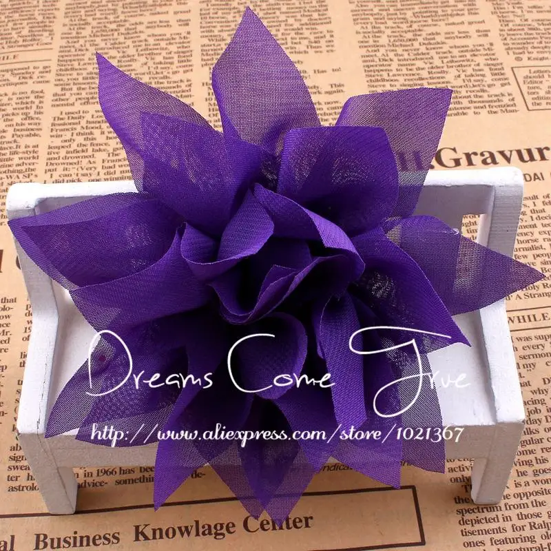 Повязка на голову с цветком лотоса для девочек 50 шт./лот 4 дюйма 14 цветов|flowers