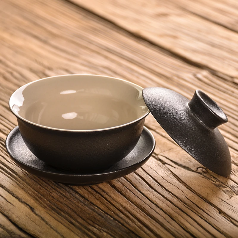TANGPIN Черный Японский керамический заварочный чайник gaiwan чайная чашка