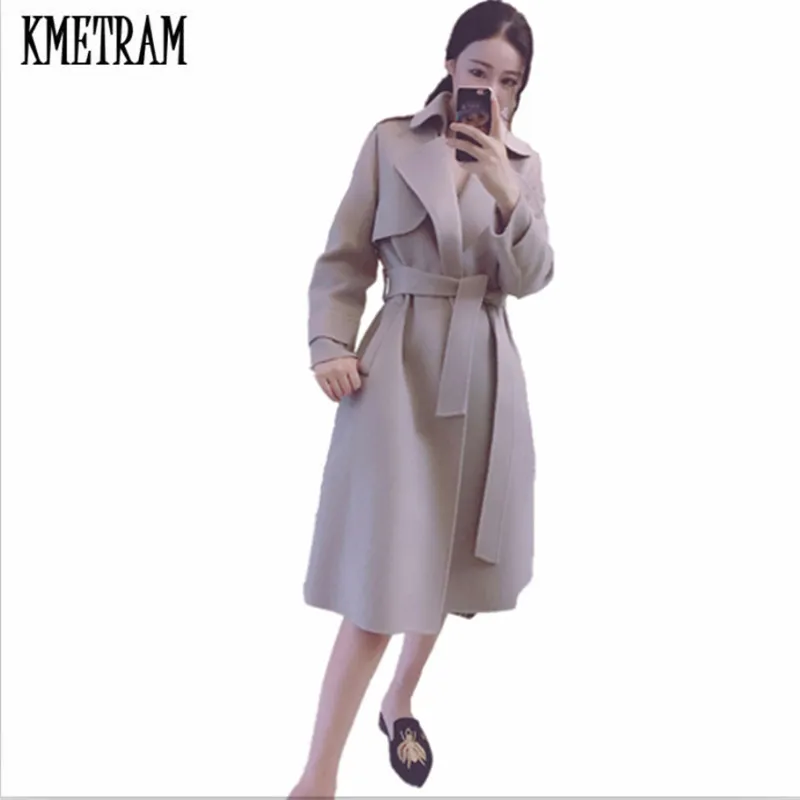

Пальто KMETRAM 2020 женское, из 100% шерсти, зимнее, длинное, кашемировое, шерстяное, женское, двухстороннее, теплое, зимнее, женское, HH526