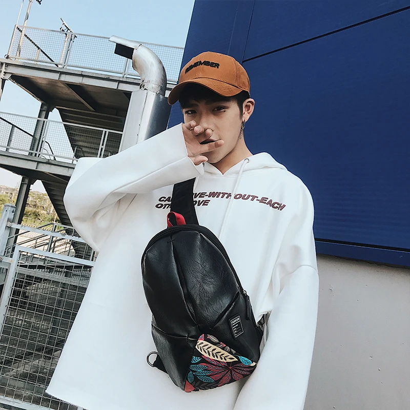 Мужская нагрудная сумка Tidog Fashion tide|Поясные сумки| |