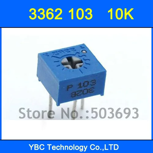 100 шт./лот 3362 103 10KR переменные резисторы 3362P потенциометр|variable resistor|potentiometer