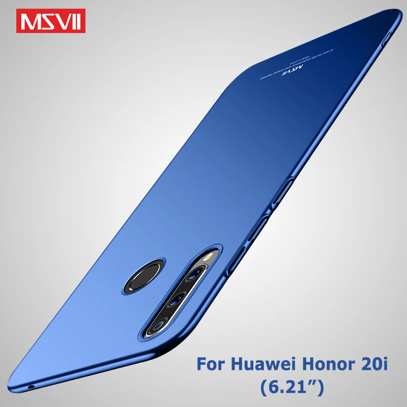 Honor 20 Pro Чехол Msvii матовый чехол для huawei Honor 20 Lite 10 10i 20i 20S SE Чехол Жесткий PC чехол для huawei View 20 V20 чехол s