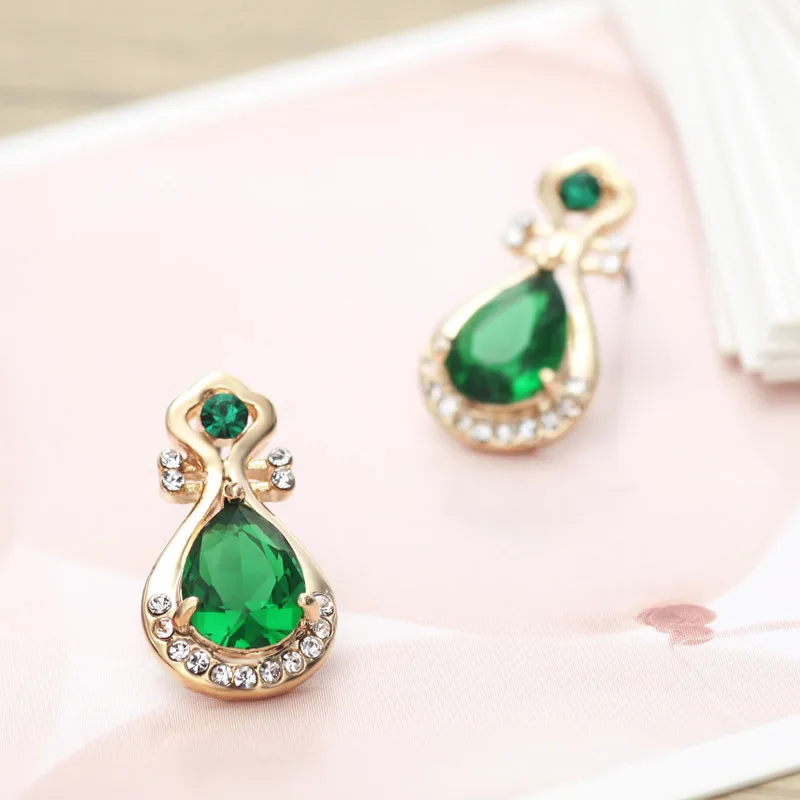 Neoglory AAA циркон чешский Rhinstone Висячие серьги мода флуоресцентные украшения для Для