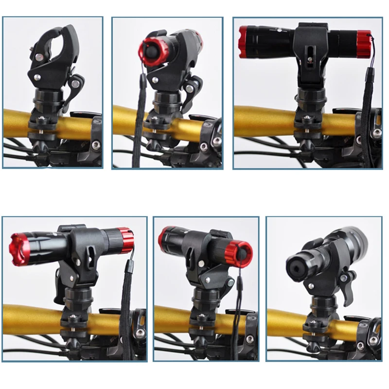Многофункциональный держатель для горного велосипеда зажим лампы большого