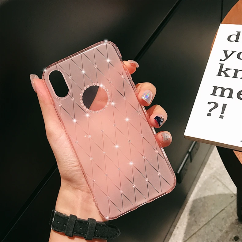 BRCSBOW модный алмазный Блестящий Прозрачный чехол для телефона iPhone 6 6S 8 7 Plus Мягкий