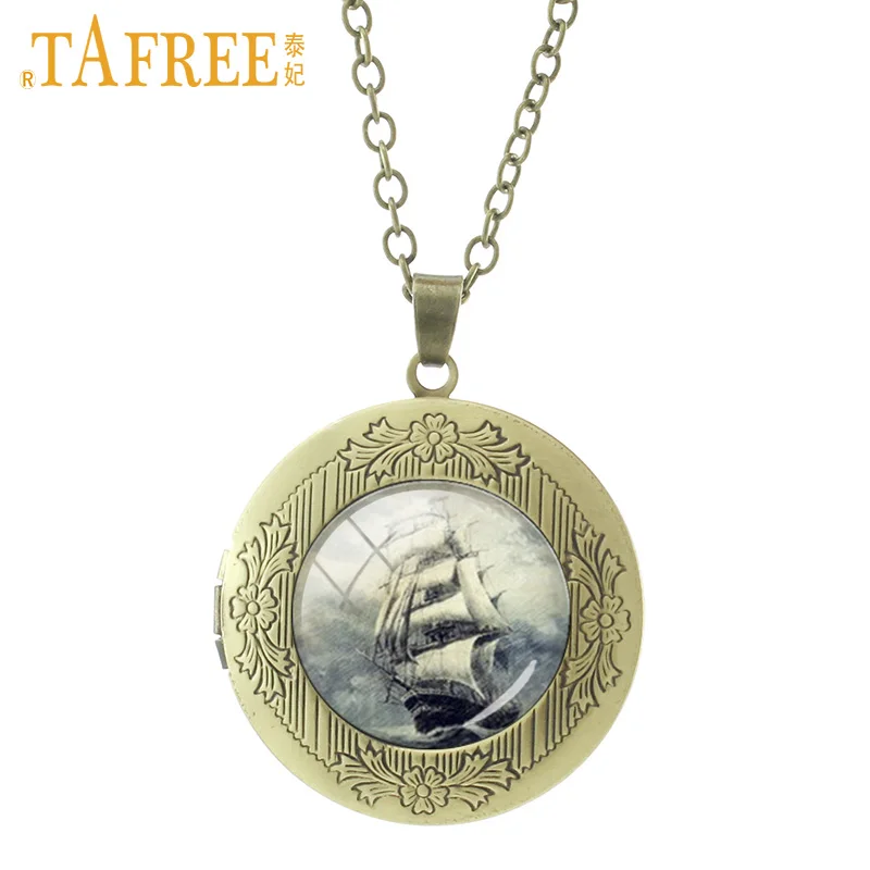 TAFREE парусный корабль старого мира морской медальон Подвеска Ожерелье Новые
