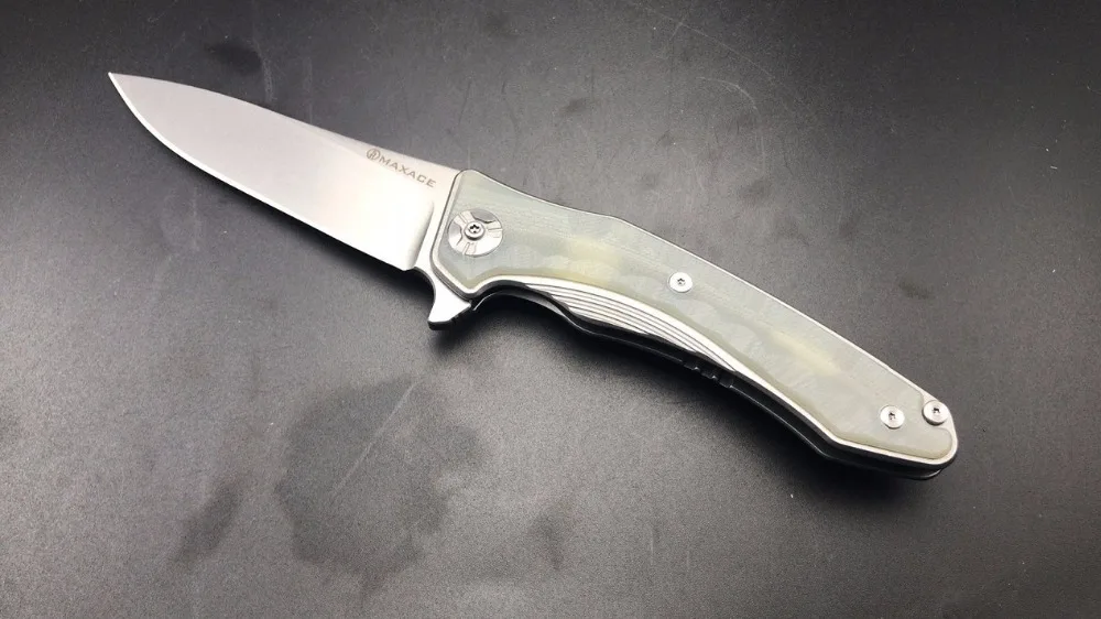High End Jade Maxace Zealot нож 440C Лезвие MRBS Флиппер Кемпинг Складной Бесплатная