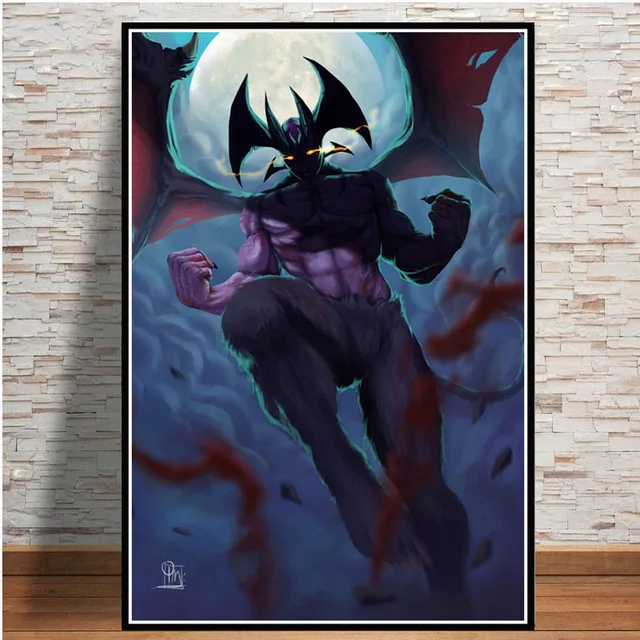 BO xianru510-16 Картина на холсте для украшения дома, настенная живопись devilman crybaby, японское аниме, скандинавские картины, модульный плакат, прикроватный фон - Цвет: BO xianru510-16