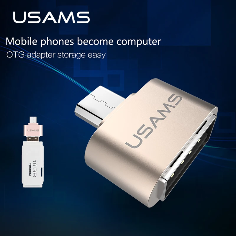 Micro USB к OTG USAMS адаптер 2 0 конвертер для samsung Galaxy S5 Tablet Pc Microusb Мышь клавиатура