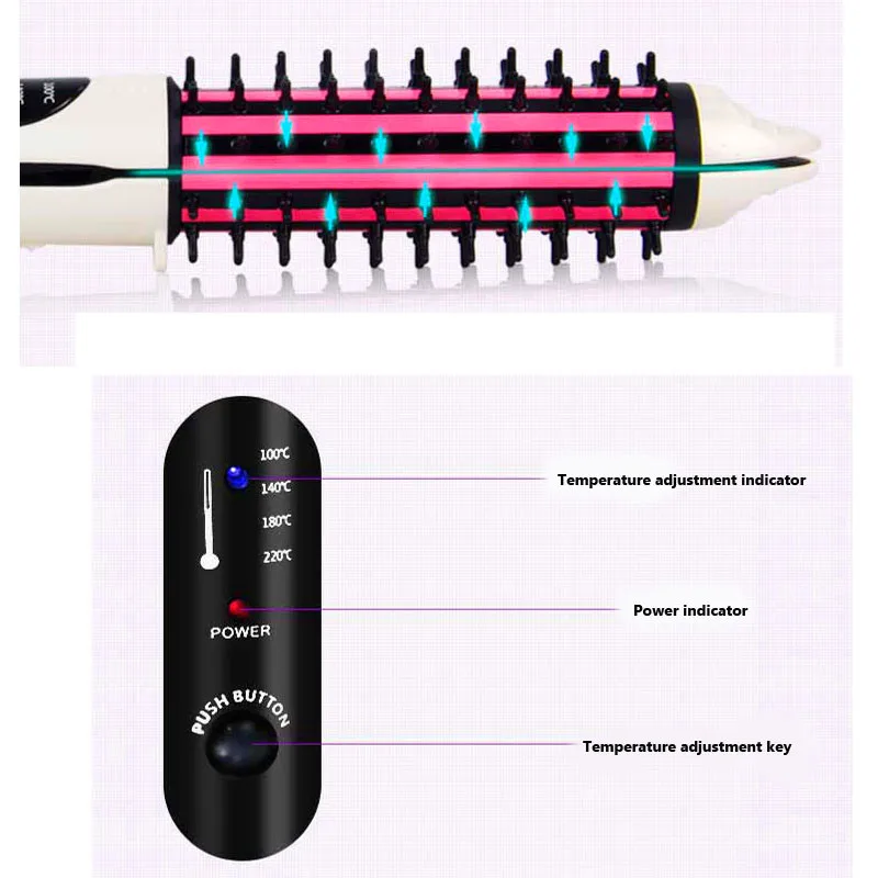 Новое Прибытие Многофункциональный 2 в 1 волосы торчат кукурузы клип выпрямитель