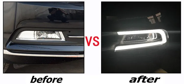 Автомобильный Стайлинг для Volkswagen Passat Россия DRL светодиодный дневные ходовые огни автомобиля противотуманные фары переднего бампера белый/желтый/синий