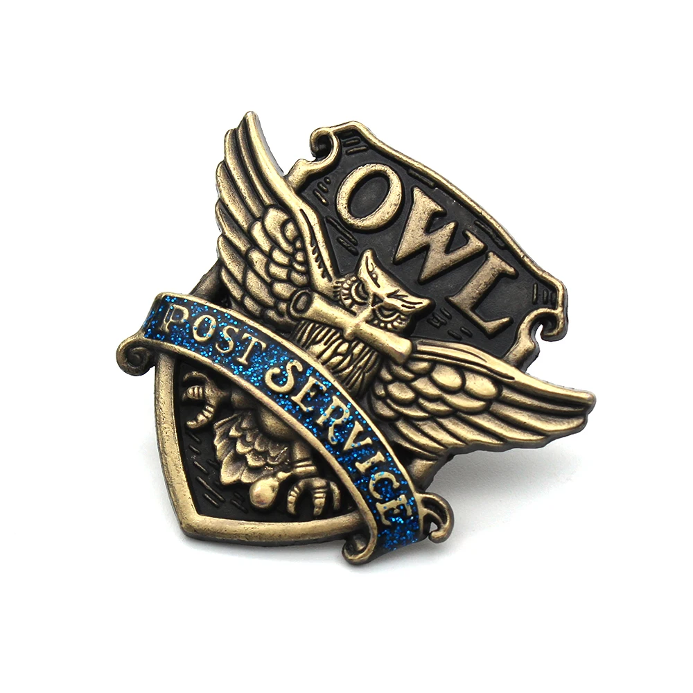Знак школы Хогвартс Гриффиндор Ravenclaw Слизерин Hufflepuff Сова символ металлическая