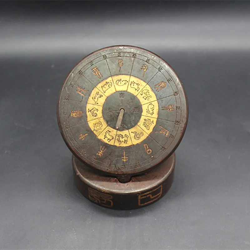 Антикварная коллекция, античный компас sundial орнамент