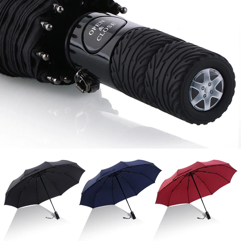 

Складной автоматический зонт унисекс, люксовый большой зонт от дождя и ветра, защита от дождя, для мужчин и женщин UBY18