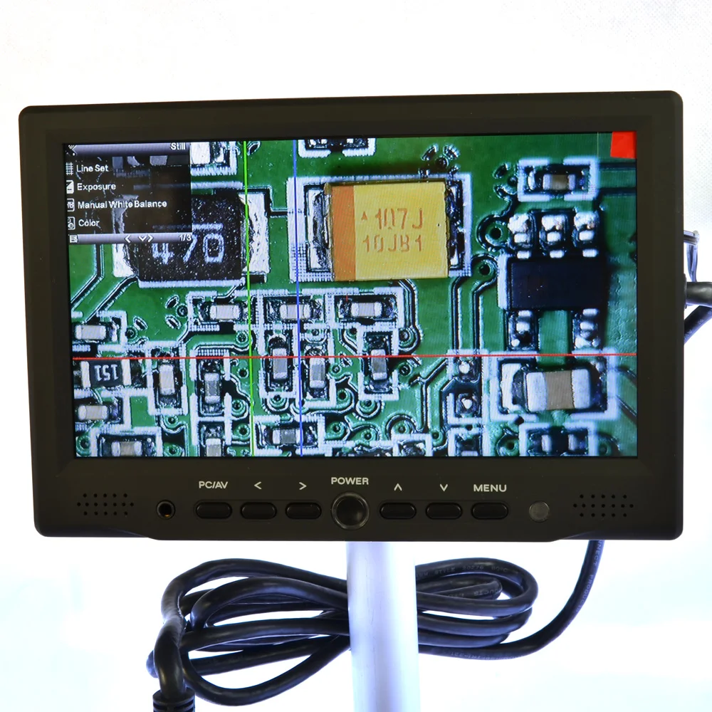 Hayear 14MP HDMI USB цифровой микроскоп промышленности Камера 100X Зун C-Mount объектив 7