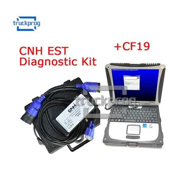 with CF19 9.0 Для CNH EST диагностический Комплект New голландский чехол диагностический инструмент с CF19 ноутбук 9,1 инженерный уровень грузовик Диагностика - Цвет: with CF19 9.0