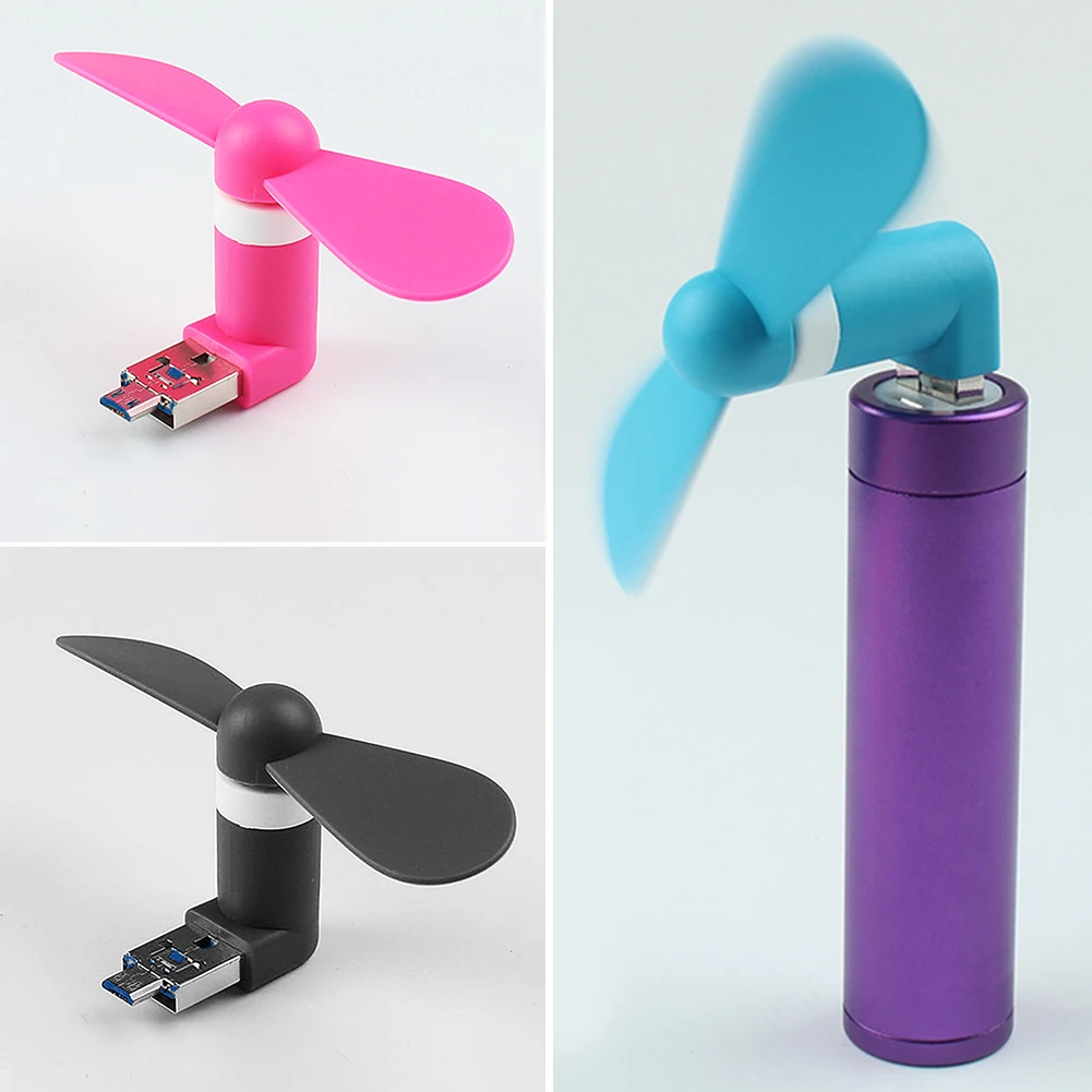 Горячий Новый портативный OTG мини микро USB вентилятор сильный ветер охлаждения